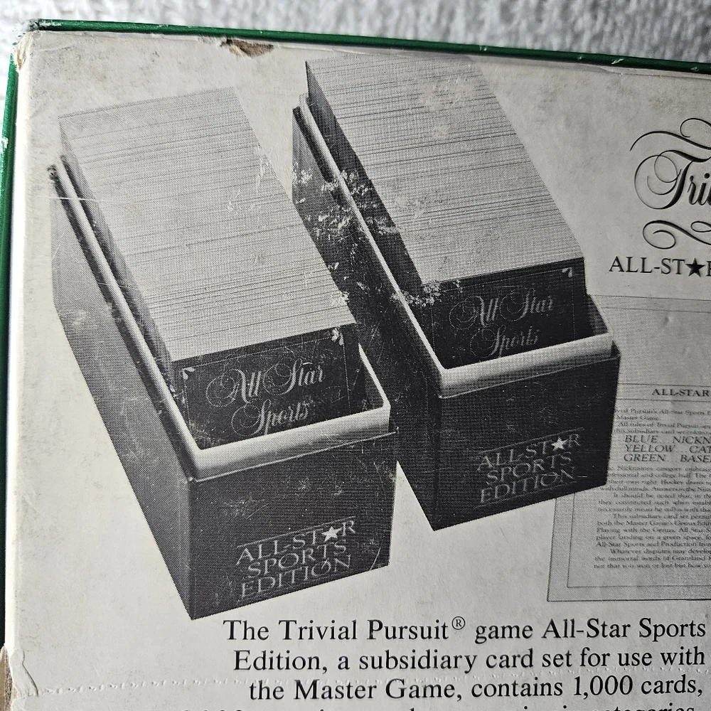 Trivial Pursuit Card‎ Game - All Star Sports Edition Expansion Set VINTAGE - Picture 7 of 16